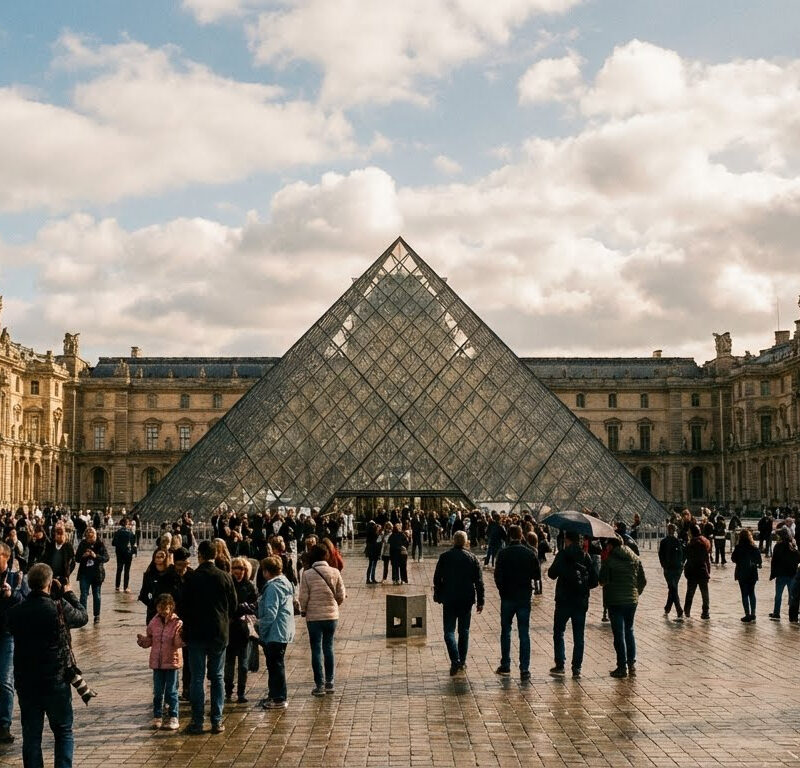 The Apollo Gallery houses some of the most valuable pieces in the Louvre Museum collection.