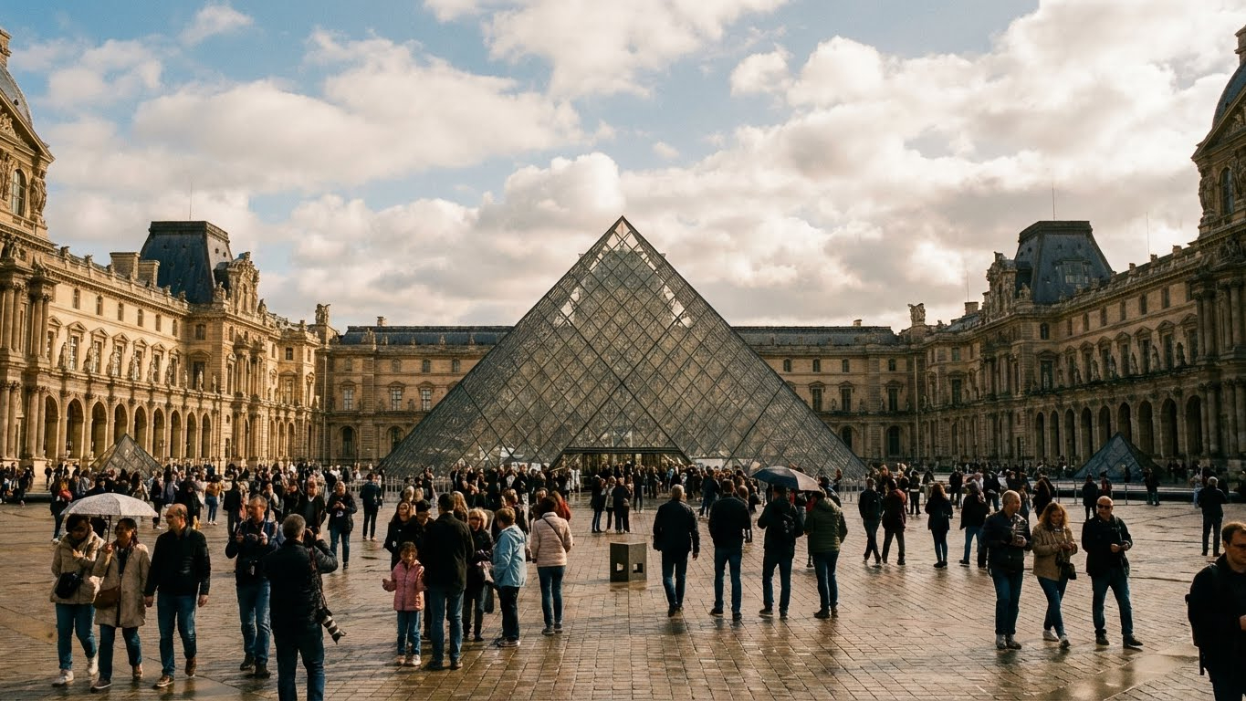 The Apollo Gallery houses some of the most valuable pieces in the Louvre Museum collection.