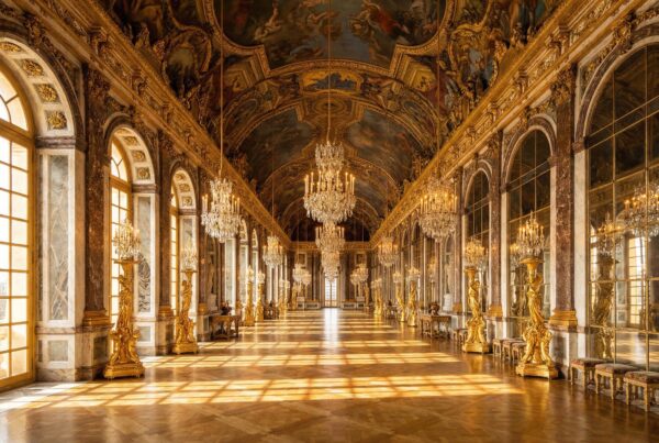 The Hall of Mirrors inside the Palace of Versailles